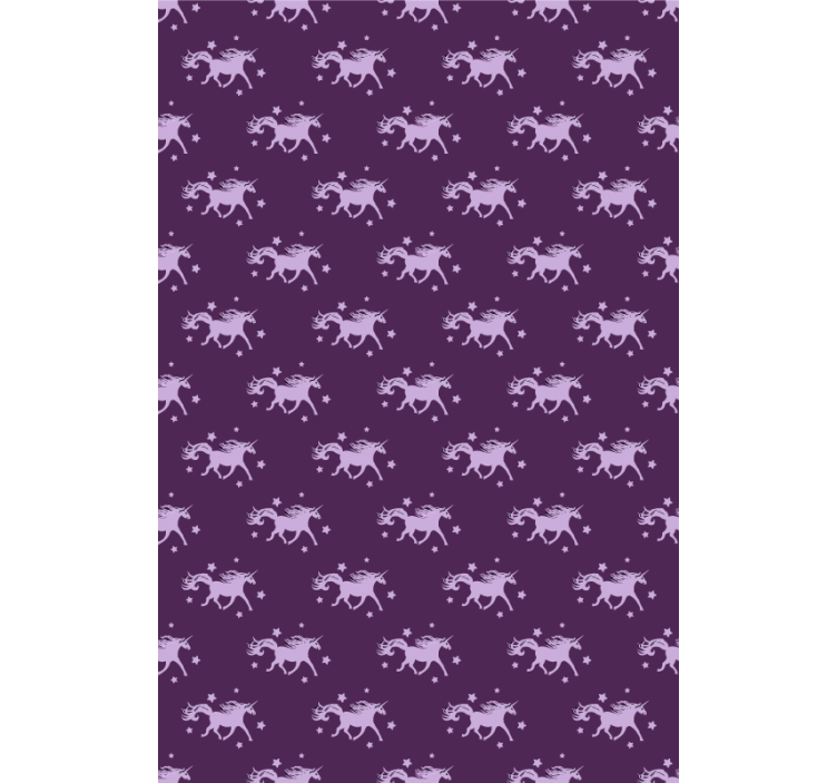 Toile fenêtre animaux motif de licorne magique - TenStickers