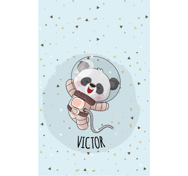Stores bébés Panda mignon pour garçon avec nom - TenStickers