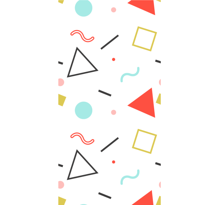 Toile fenêtre moderne formes géométriques minimalistes - TenStickers