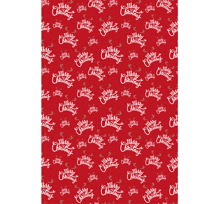 Toile fenêtre avec phrase modèle joyeux noël - TenStickers