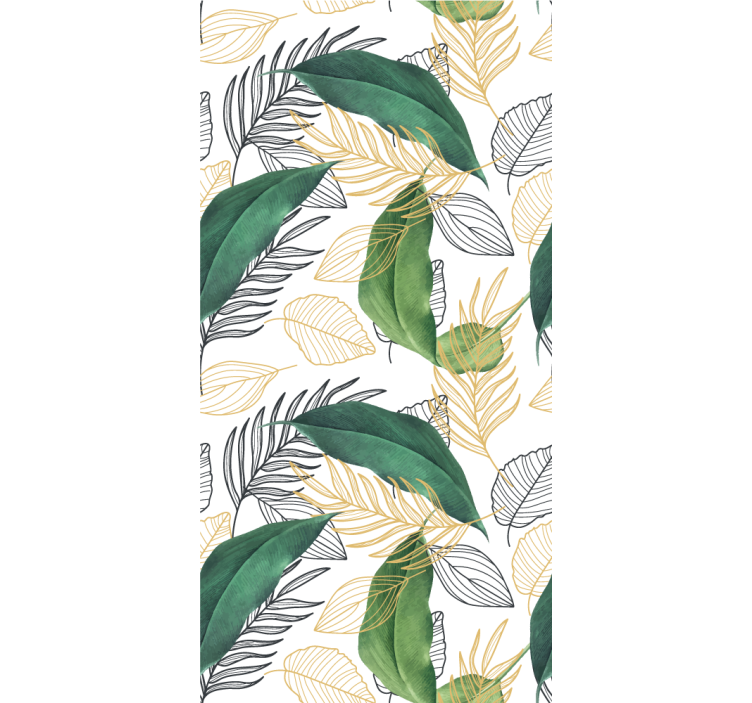 Toile fenêtre fleurs et plantes feuillage luxuriant - TenStickers