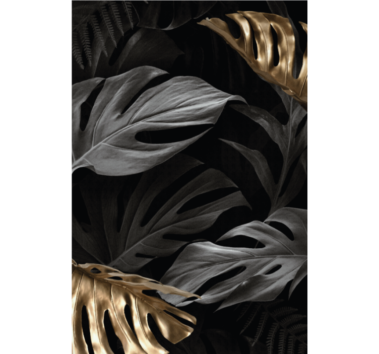 Stores pour couples Feuilles tropicales élégantes - TenStickers