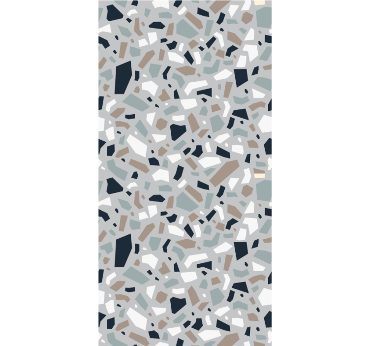 Toile fenêtre textures et motifs motif abstrait en terrazzo - TenStickers