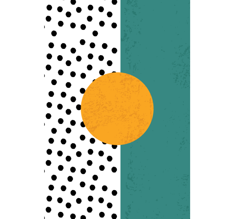 Toile fenêtre moderne conception de points contemporaine - TenStickers