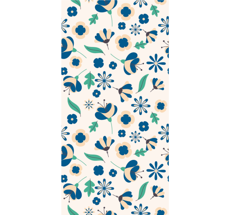 Toile fenêtre fleurs et plantes motif floral botanique - TenStickers
