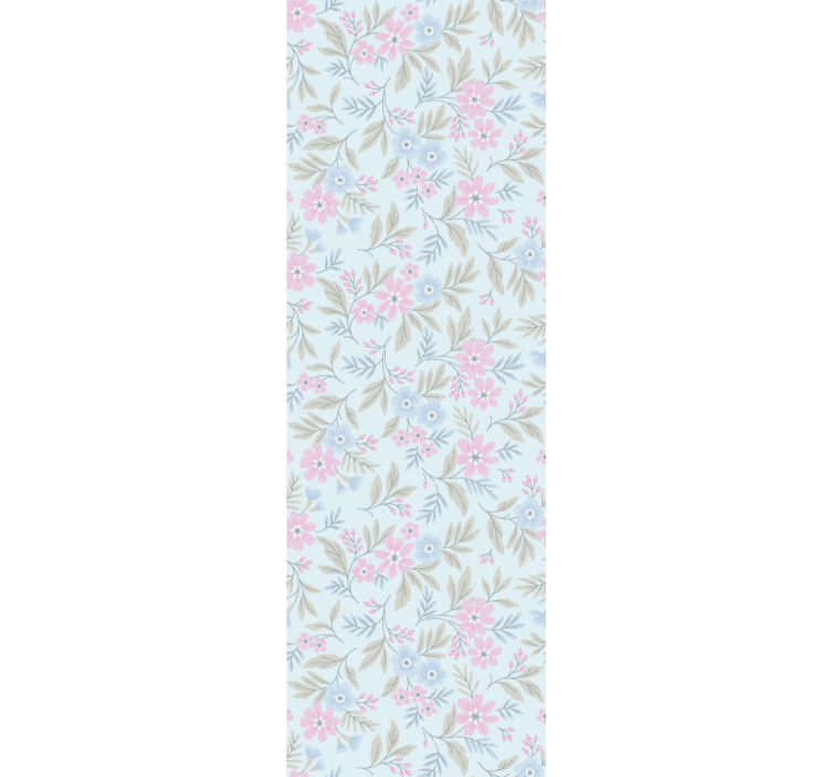 Toile fenêtre fleurs et plantes motif botanique subtil - TenStickers