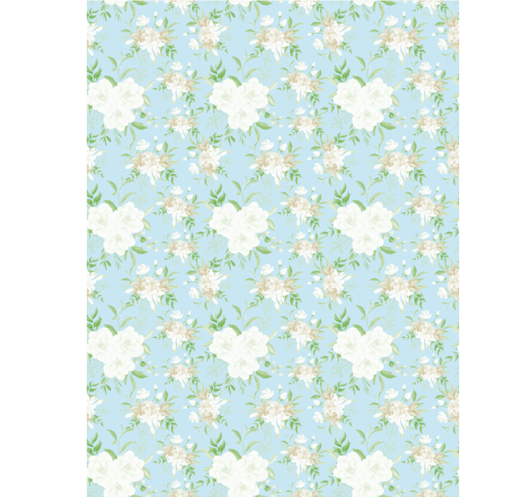 Toile fenêtre fleurs style grand-millénaire sauvage - TenStickers