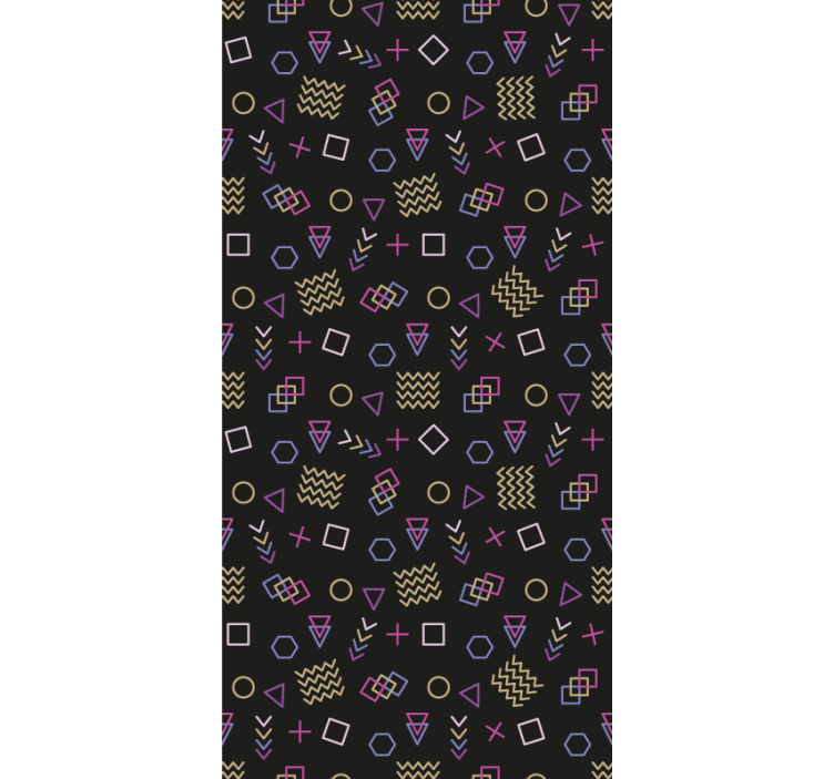 Toile fenêtre moderne étude de forme géométrique - TenStickers