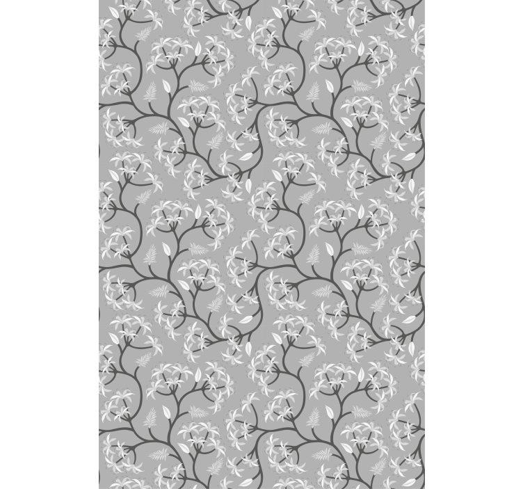 Toile fenêtre fleurs et plantes branches florales élégantes - TenStickers