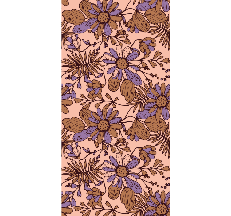 Toile fenêtre fleurs et plantes motif de jardin floral - TenStickers