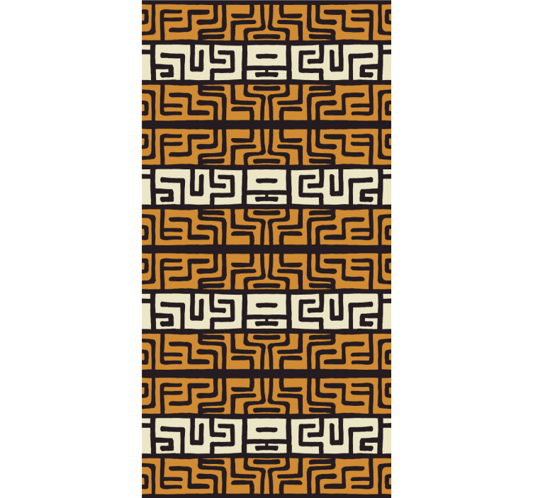 Toile fenêtre textures et motifs agencement géométrique - TenStickers