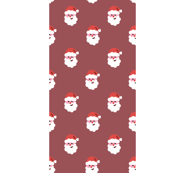 Toile fenêtre série et film motif de visages de père noël - TenStickers