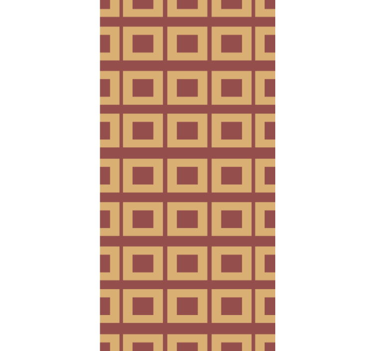 Toile fenêtre textures et motifs motif carré géométrique - TenStickers