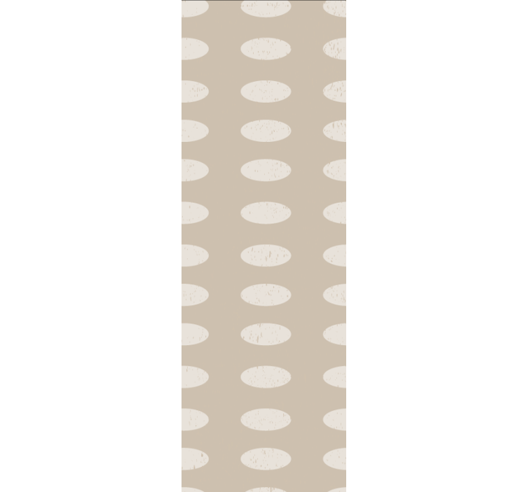 Toile fenêtre textures et motifs contraste de motif ovale - TenStickers