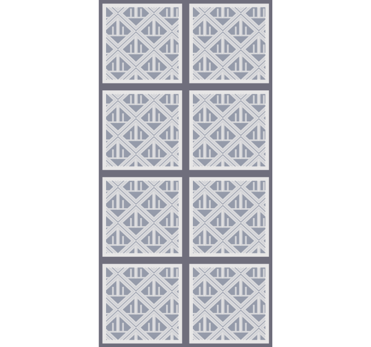 Toile fenêtre moderne sections à motifs géométriques - TenStickers