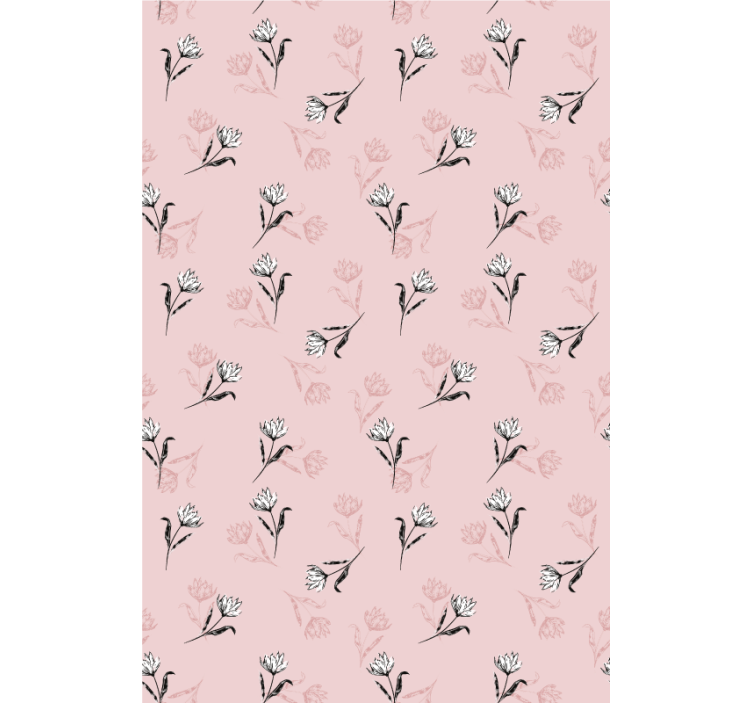 Toile fenêtre fleurs et plantes motif douce fleur - TenStickers