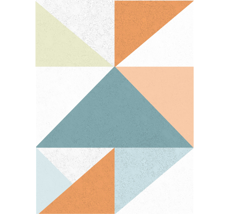 Toile fenêtre moderne motif triangulaire géométrique - TenStickers
