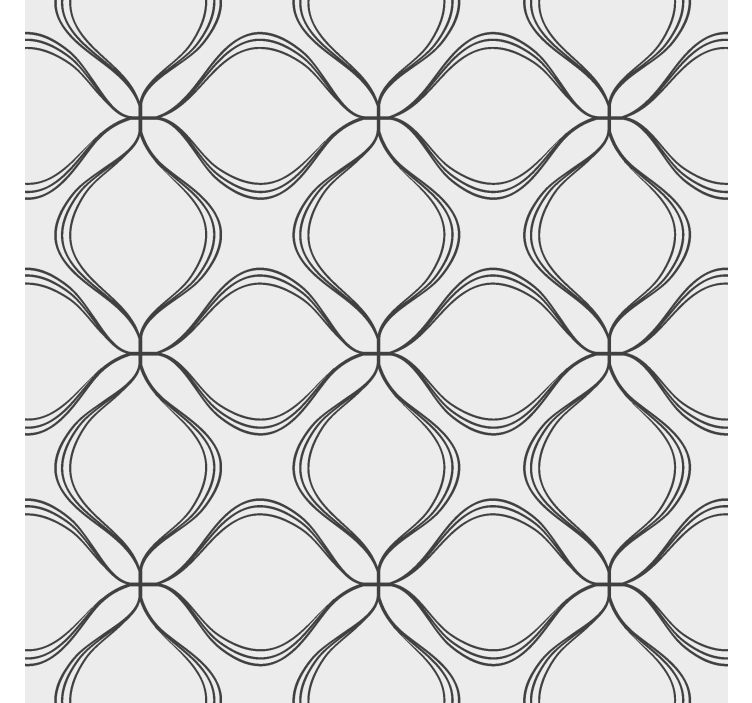 Toile fenêtre moderne motif abstrait de lignes croisées - TenStickers