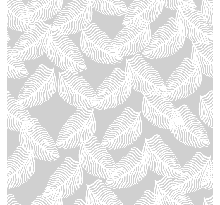 Toile fenêtre moderne gris minimaliste floral - TenStickers