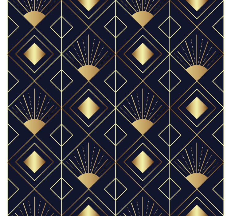 Toile fenêtre élégante style art déco - TenStickers