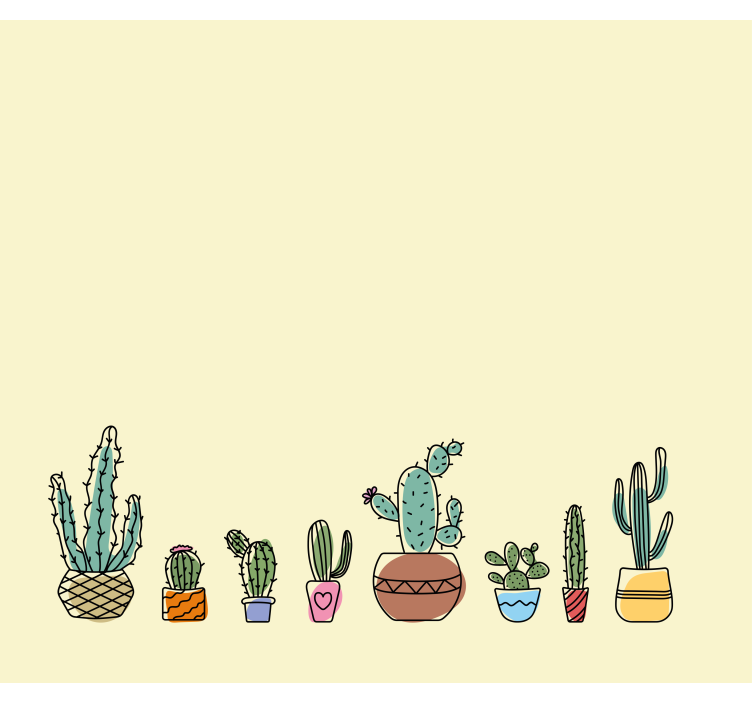 Store enrouleur dessins de cactus - TenStickers