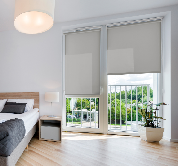 Stores salon Gris translucide - TenStickers