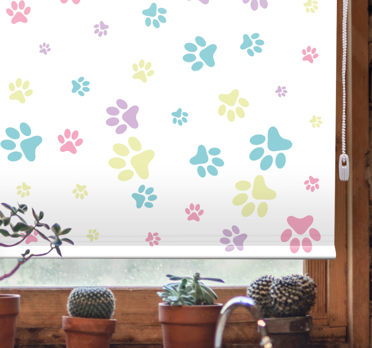 Toile fenêtre fleurs et plantes motifs floraux colorés - TenStickers