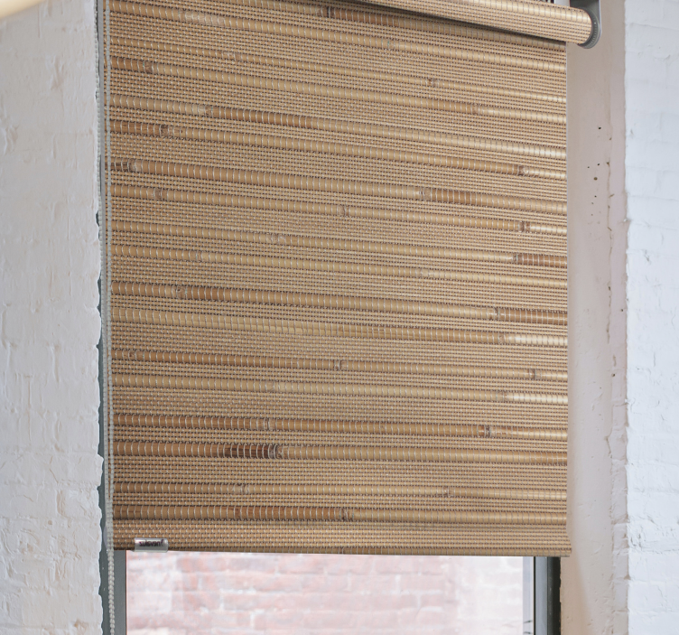 Store rustique à rayures beige foncé - TenStickers