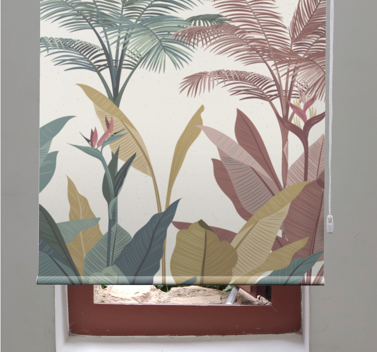 Stores arbres Plantes tropicales en terre cuite - TenStickers