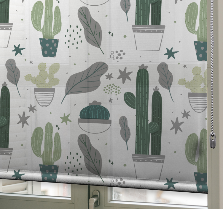 Store de fenêtre cactus vert - TenStickers