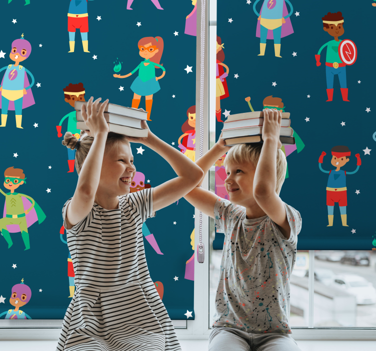 Store enrouleur enfant motif de super-héros - TenStickers