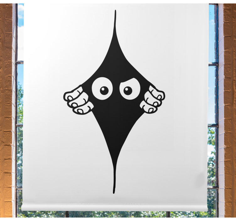 Stores originaux Yeux furtifs monochromes drôles - TenStickers