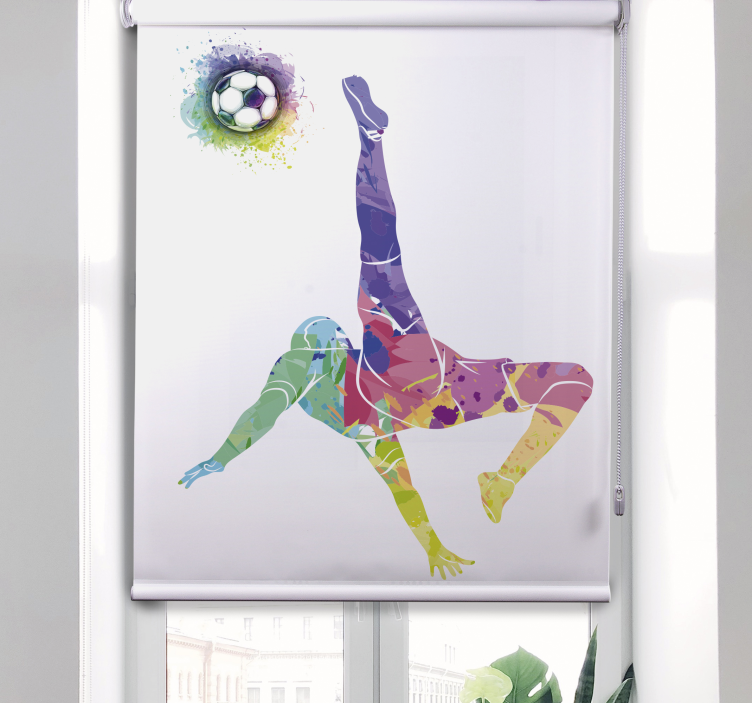 Stores plus de sport Joueur de foot aquarelle - TenStickers