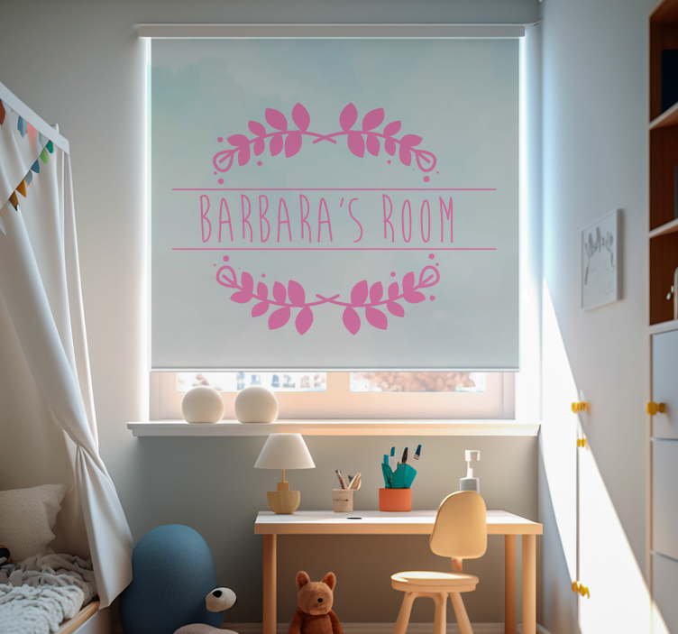 Store enrouleur chambre d'enfant avec prénom - TenStickers
