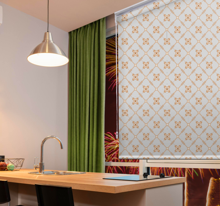 Stores textures et motifs Losange de style tuile - TenStickers