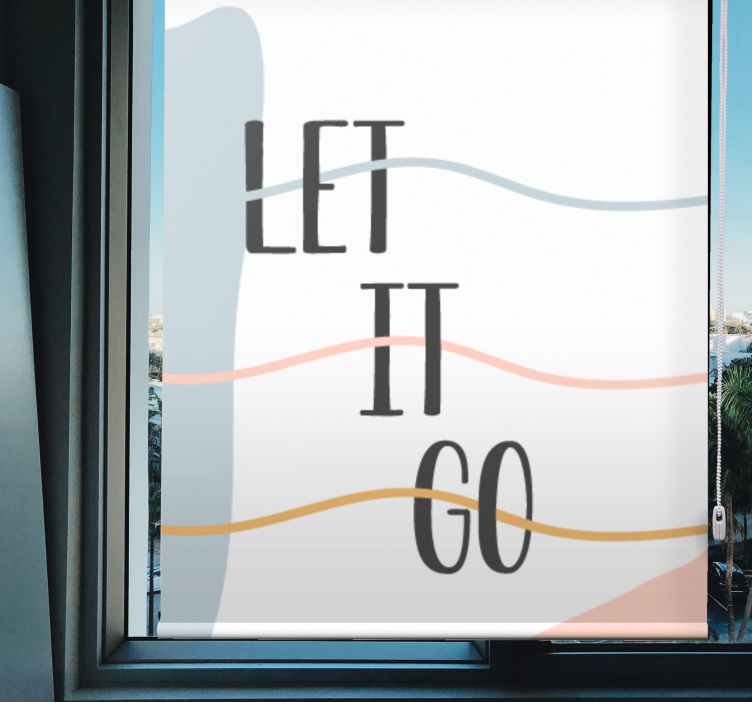 Stores salle de bain Les couleurs pastel lâchent prise - TenStickers