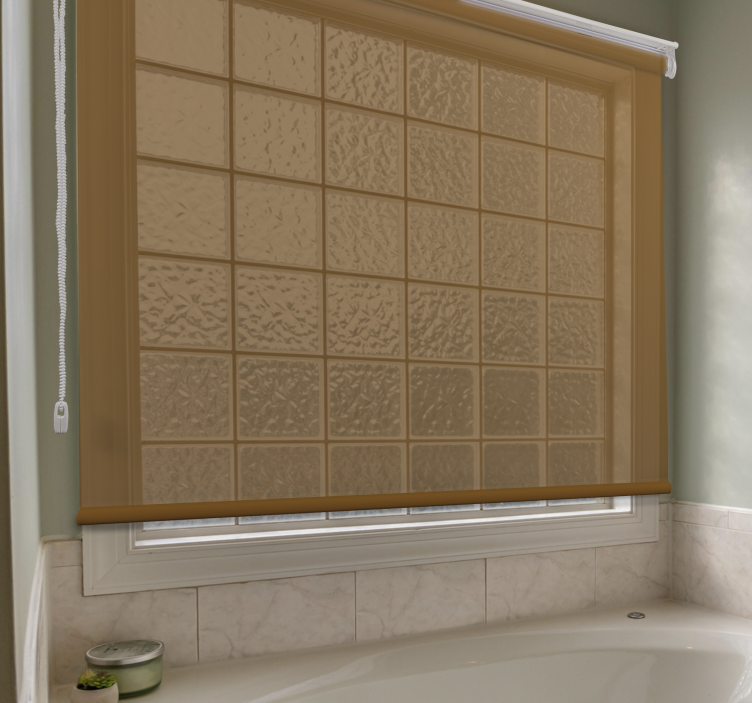 Stores salle de bain Marron transparent - TenStickers