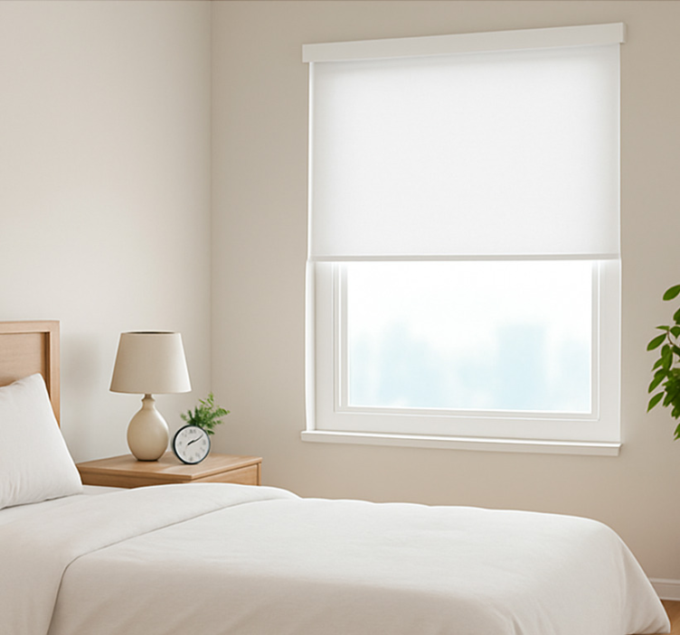 Toile blanche fenêtre conception claire et simple - TenStickers