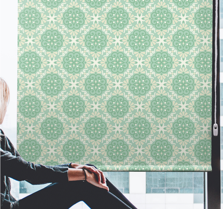 Toile fenêtre fleurs et plantes motifs botaniques élaborés - TenStickers