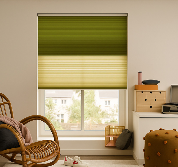 Toile fenêtre chambre adolescent gris clair et gris foncé - TenStickers