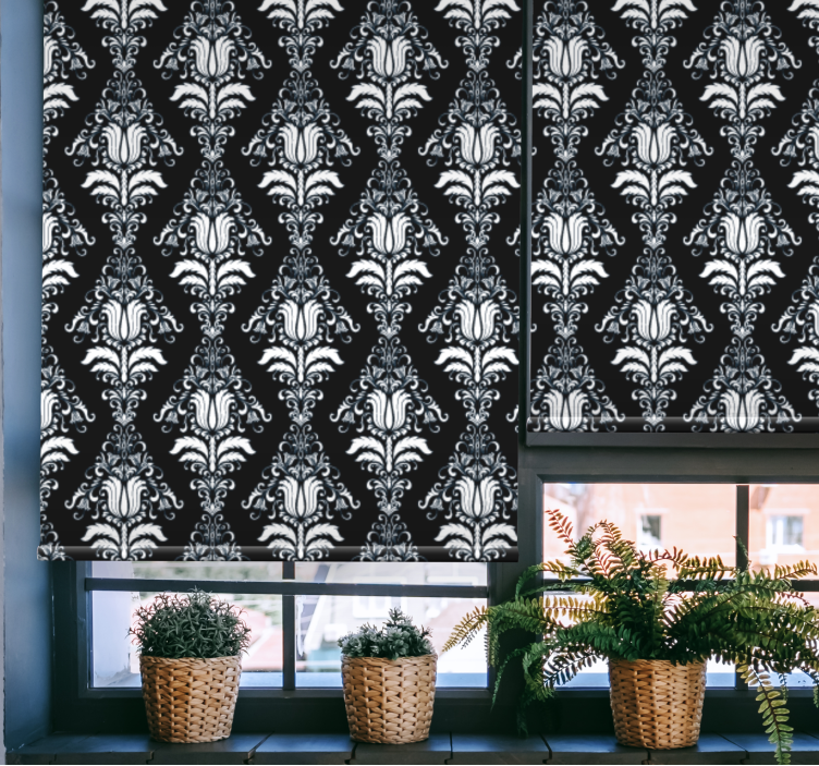 Toile fenêtre élégante motif botanique intemporel - TenStickers
