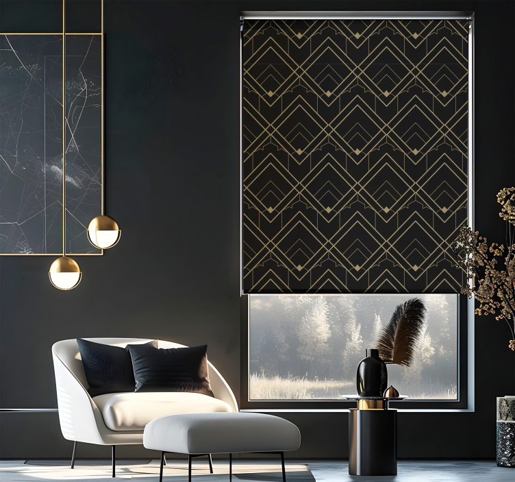 Toile fenêtre élégante motif vectoriel - TenStickers