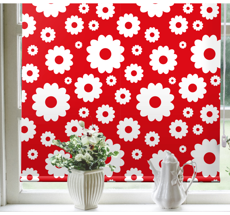 Toile fenêtre fleur ravissant motif botanique - TenStickers