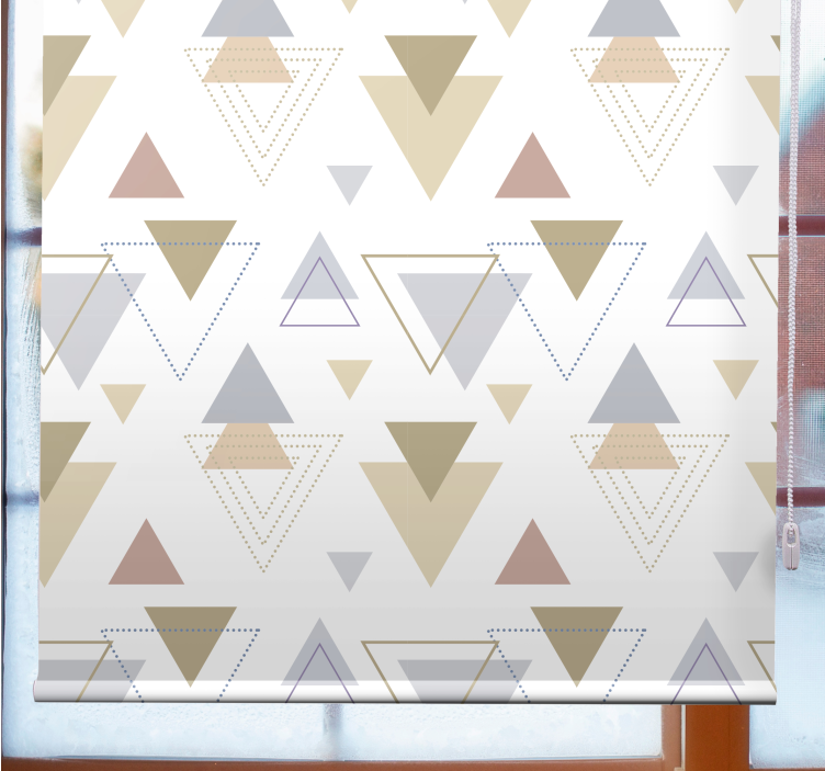 Toile fenêtre moderne thème du triangle géométrique - TenStickers