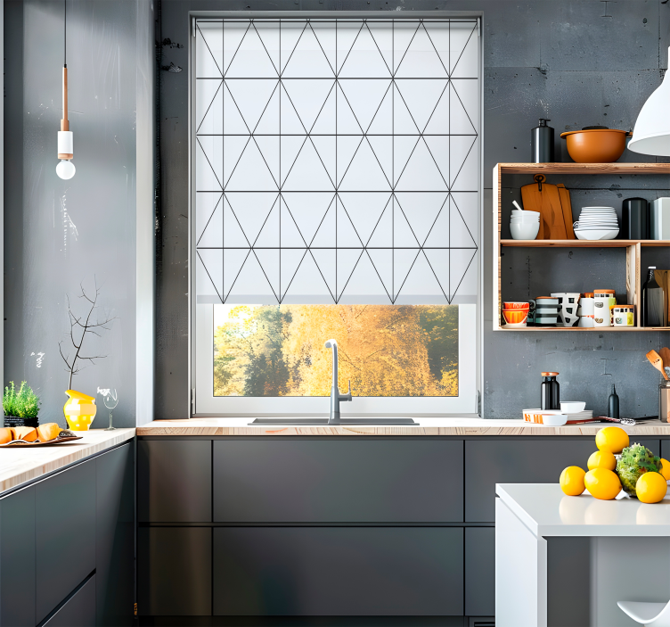 Toile fenêtre nordique style minimaliste - TenStickers