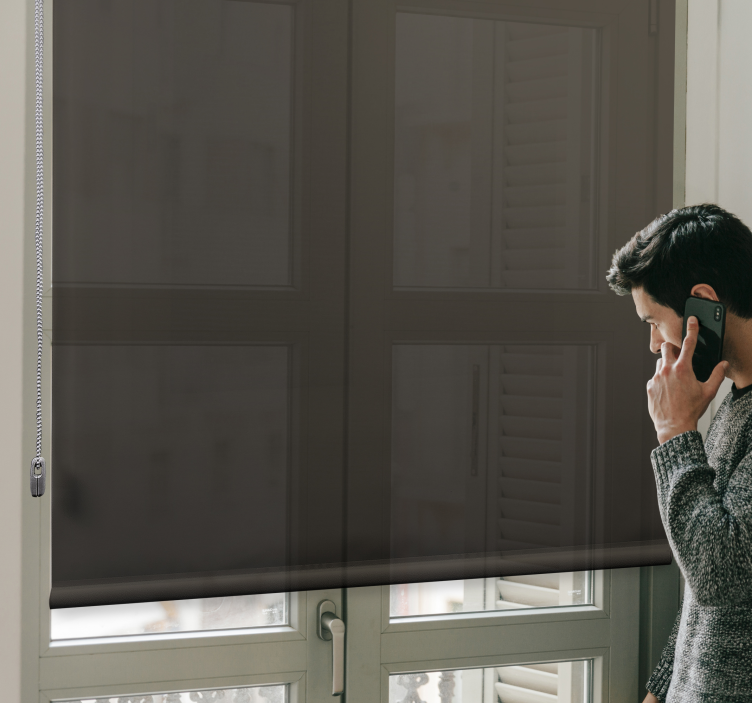 Toile fenêtre opaque élégante couverture sombre - TenStickers