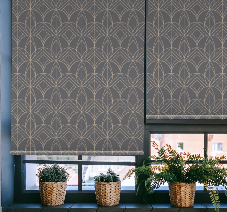 Toile fenêtre textures et motifs motif élégant - TenStickers