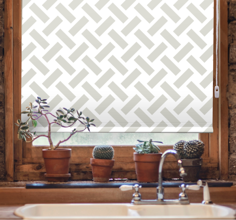 Toile fenêtre moderne motif géométrique - TenStickers