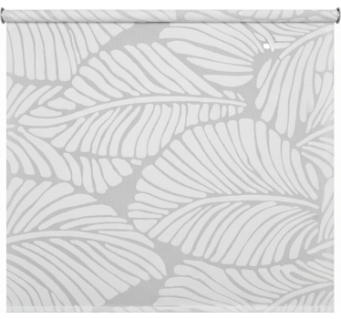 Toile fenêtre fleurs et plantes feuilles blanches - TenStickers