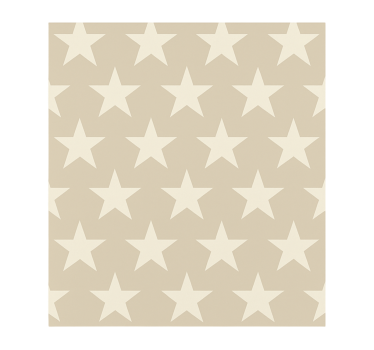 Toile fenêtre chambre adolescent motif étoiles beige - TenStickers